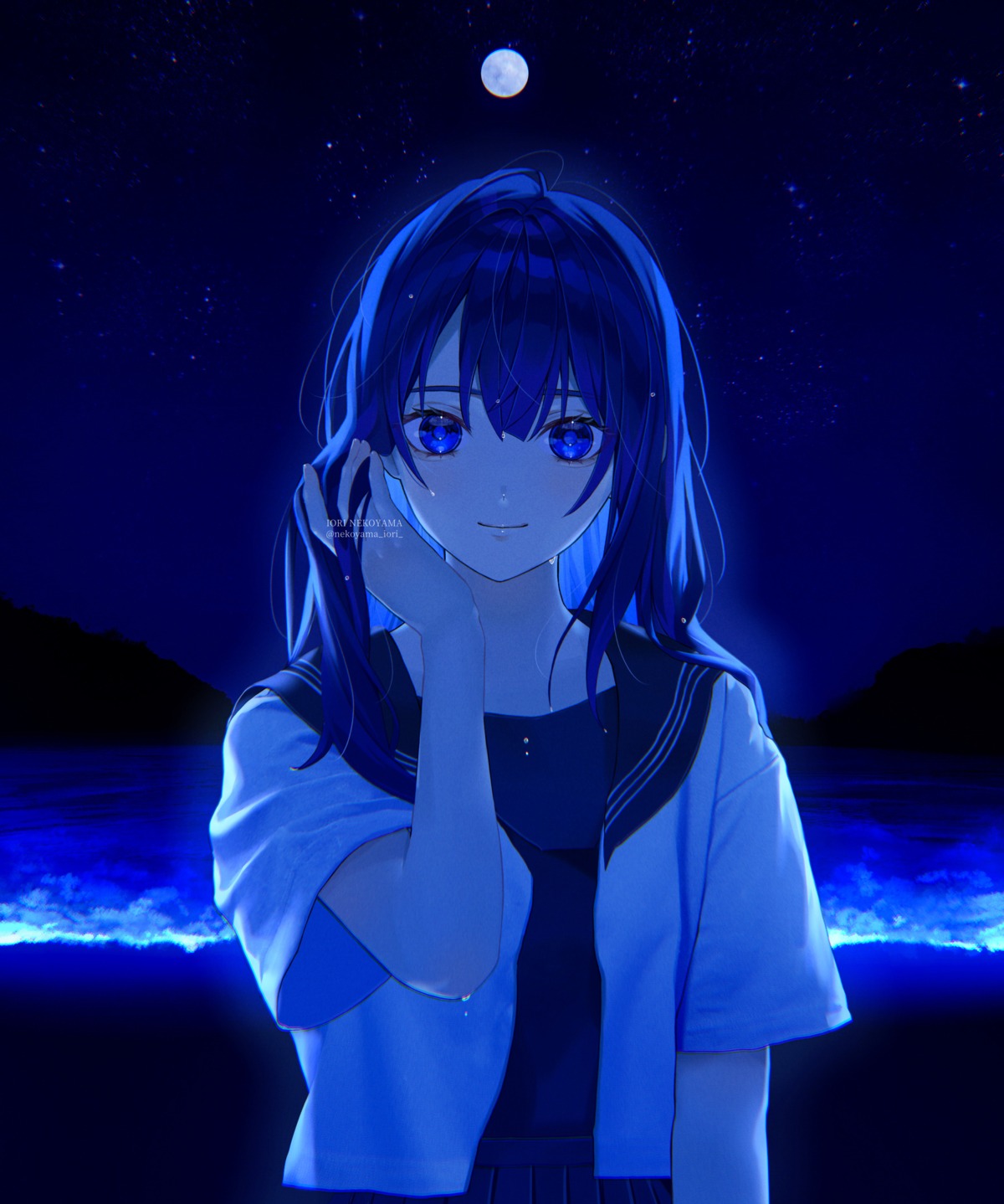 nekoyama_iori, open_shirt, seifuku
