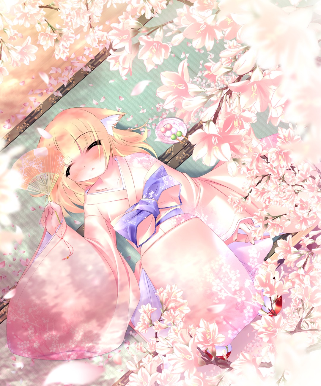animal_ears, inuneko, kimono, matatapi