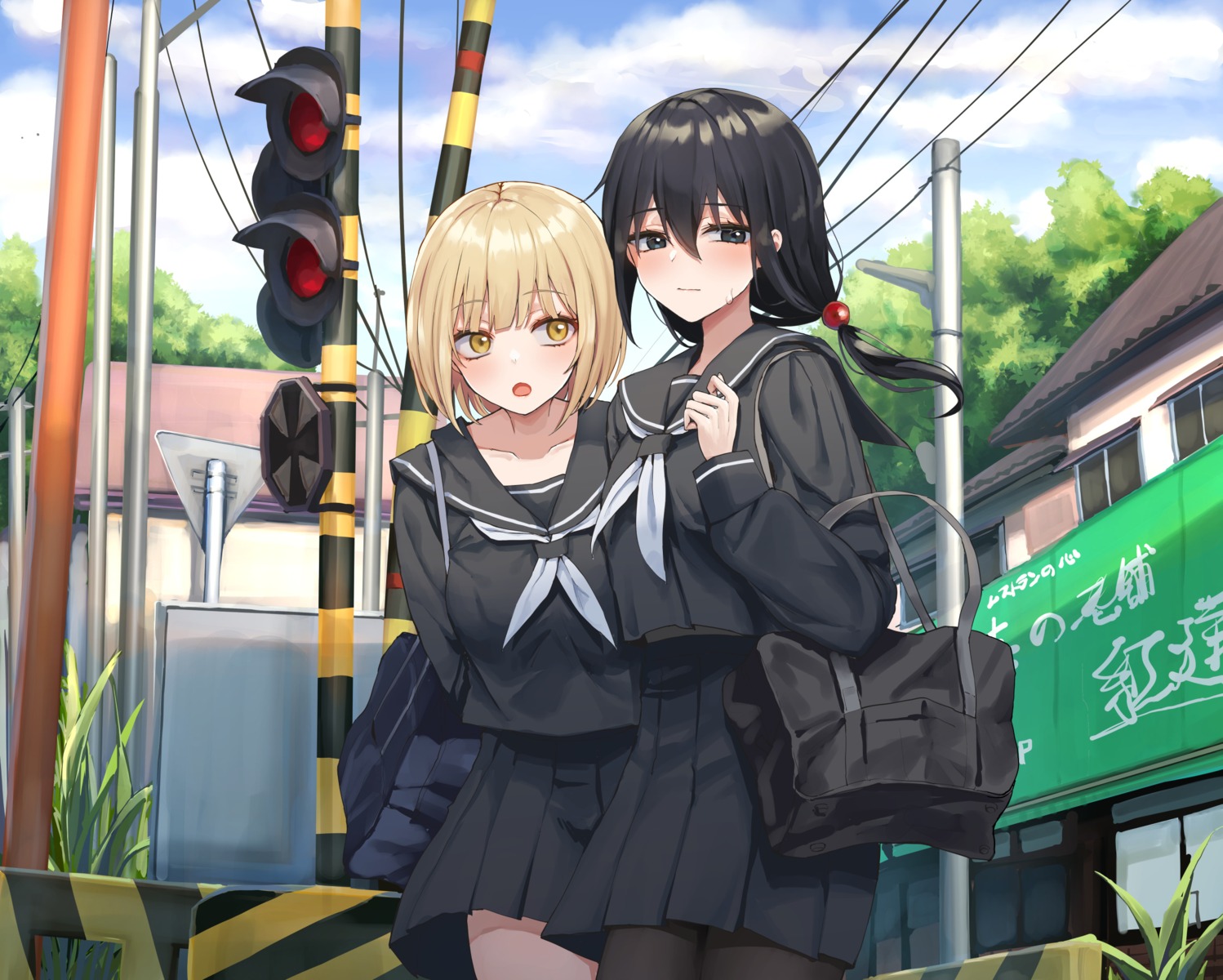 pantyhose, piripun, seifuku