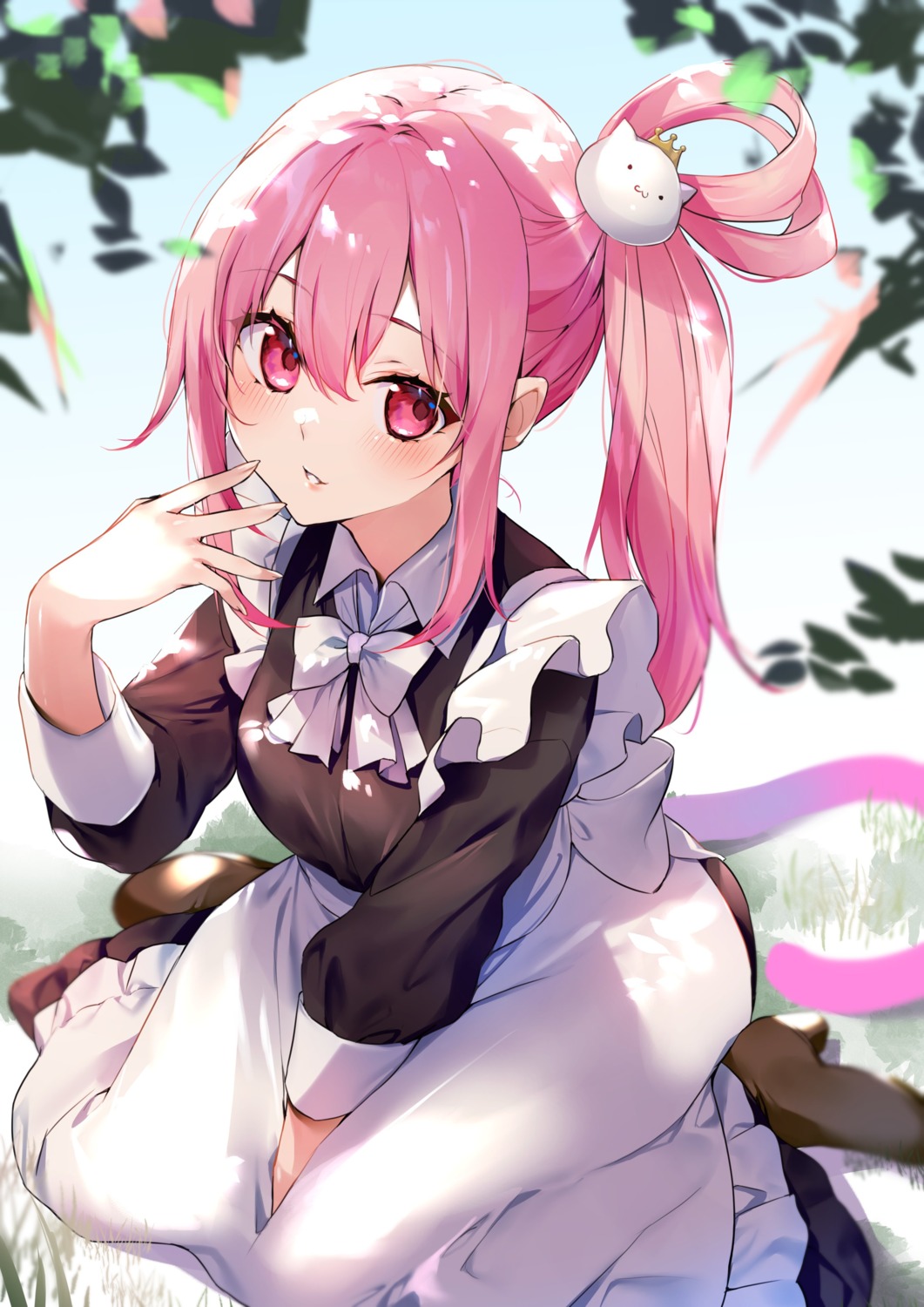 heels, kasumi_komo, maid, tail