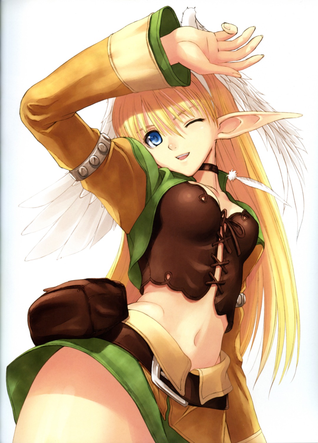 binding_discoloration, elf, elwing, pointy_ears, shining_tears, shining_world, tony_taka
