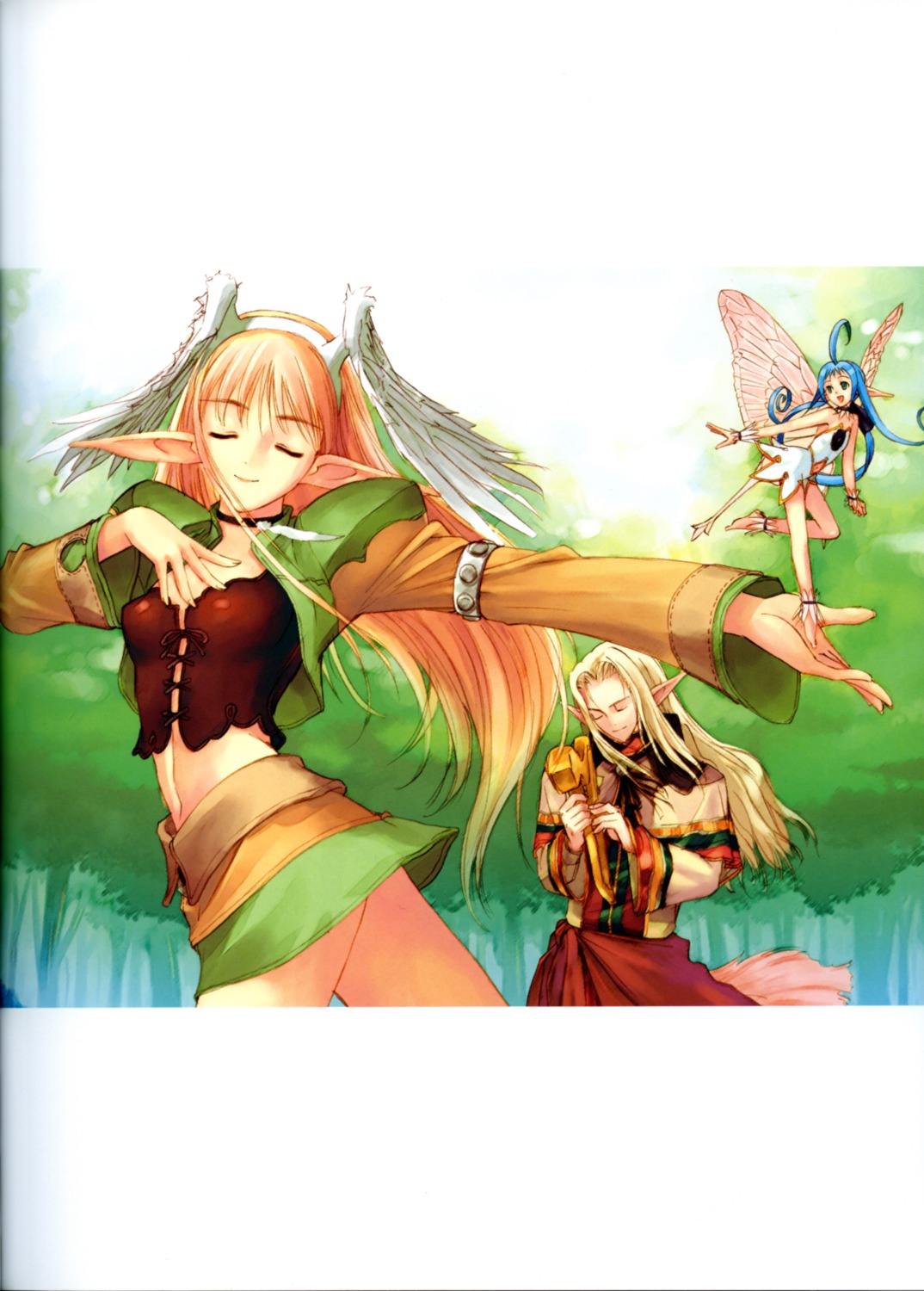 binding_discoloration, cupid, elf, elwing, maple_(shining_tears), pointy_ears, shining_tears, shining_world, tony_taka