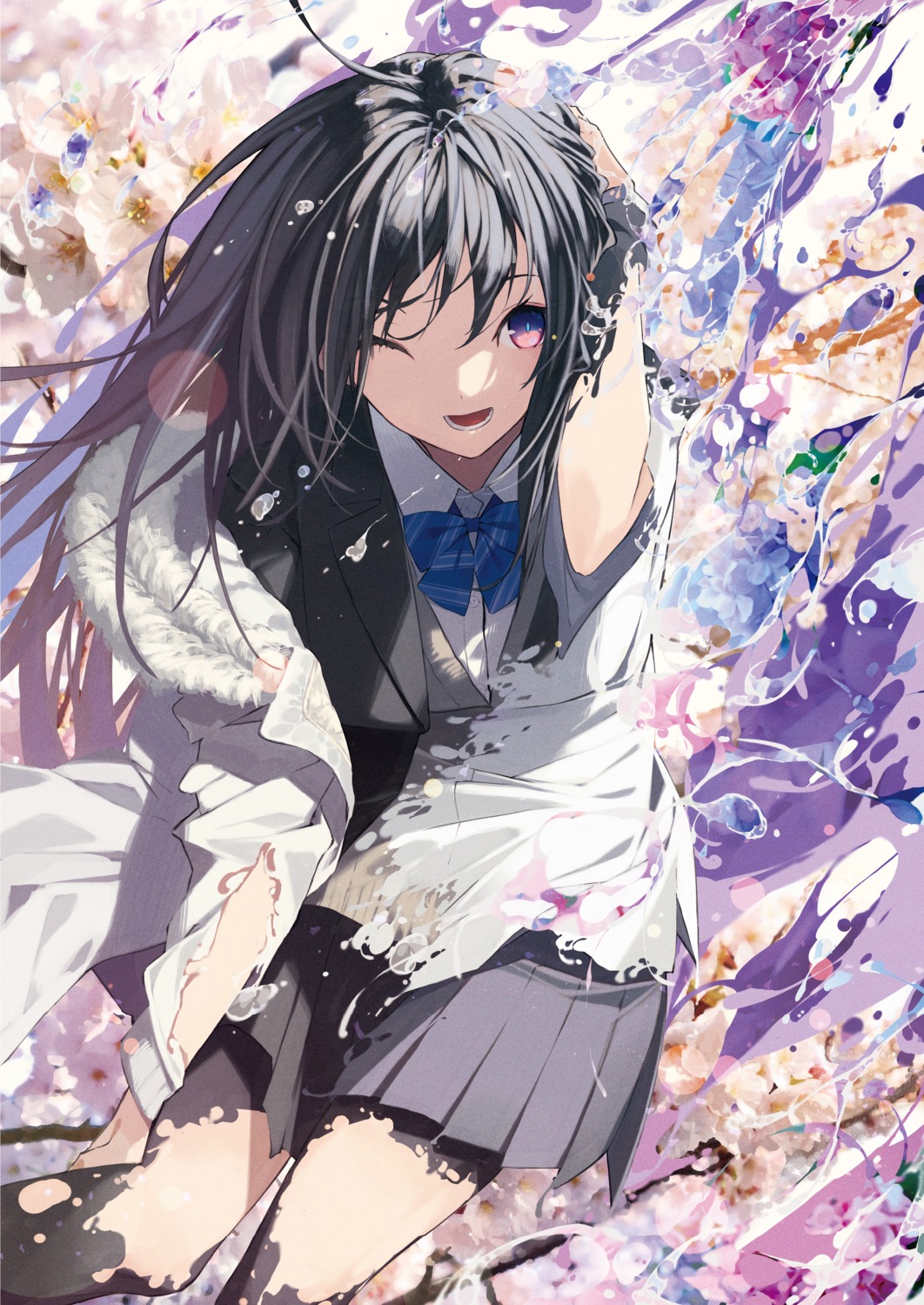 melonbooks, seifuku, senmu_(senmudayo), torn_clothes