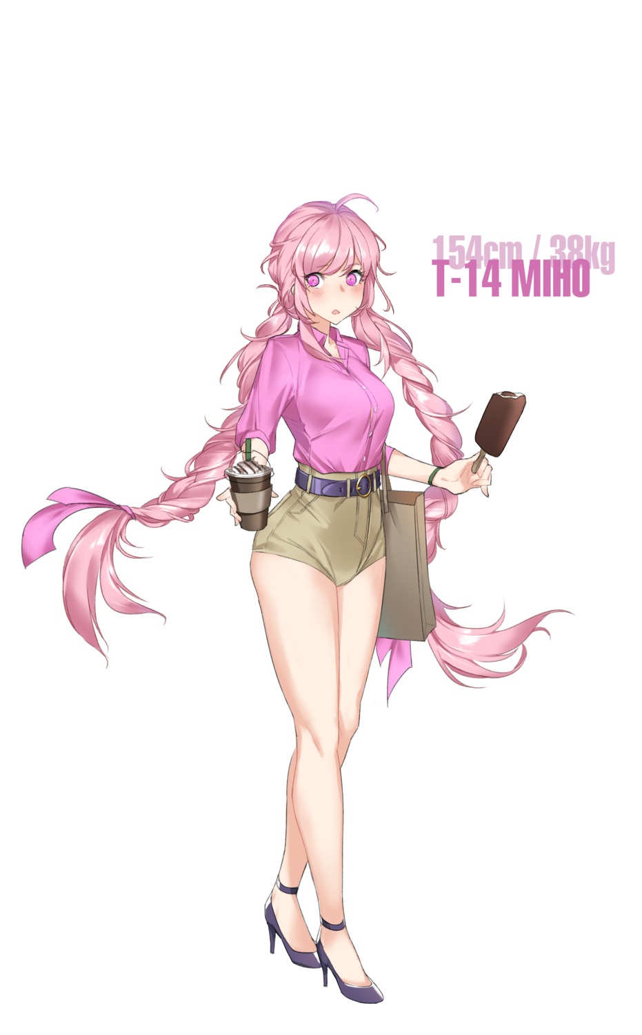 dress_shirt, heels, last_origin, makarony, t-14_miho