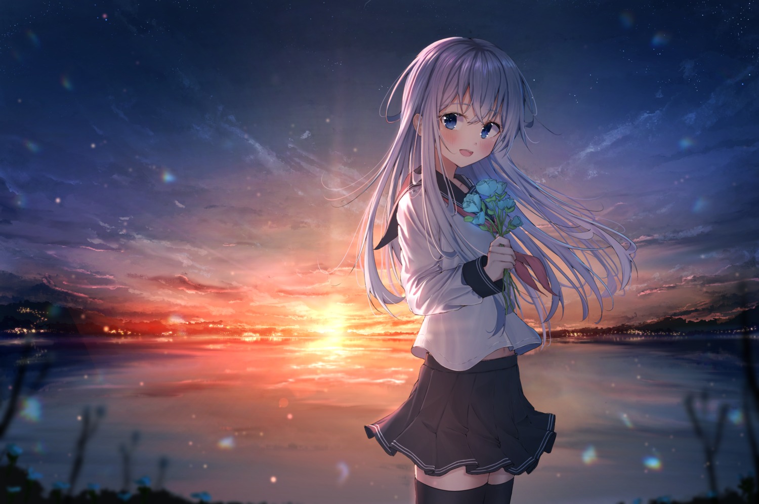 dfd, hibiki_(kancolle), kantai_collection, seifuku, thighhighs