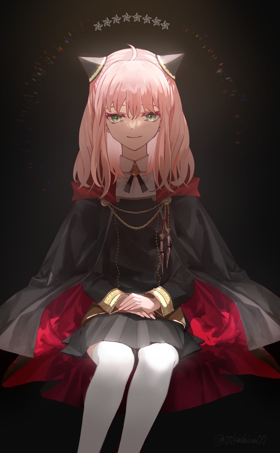 00kashian00, anya_forger, spy_x_family, thighhighs, uniform