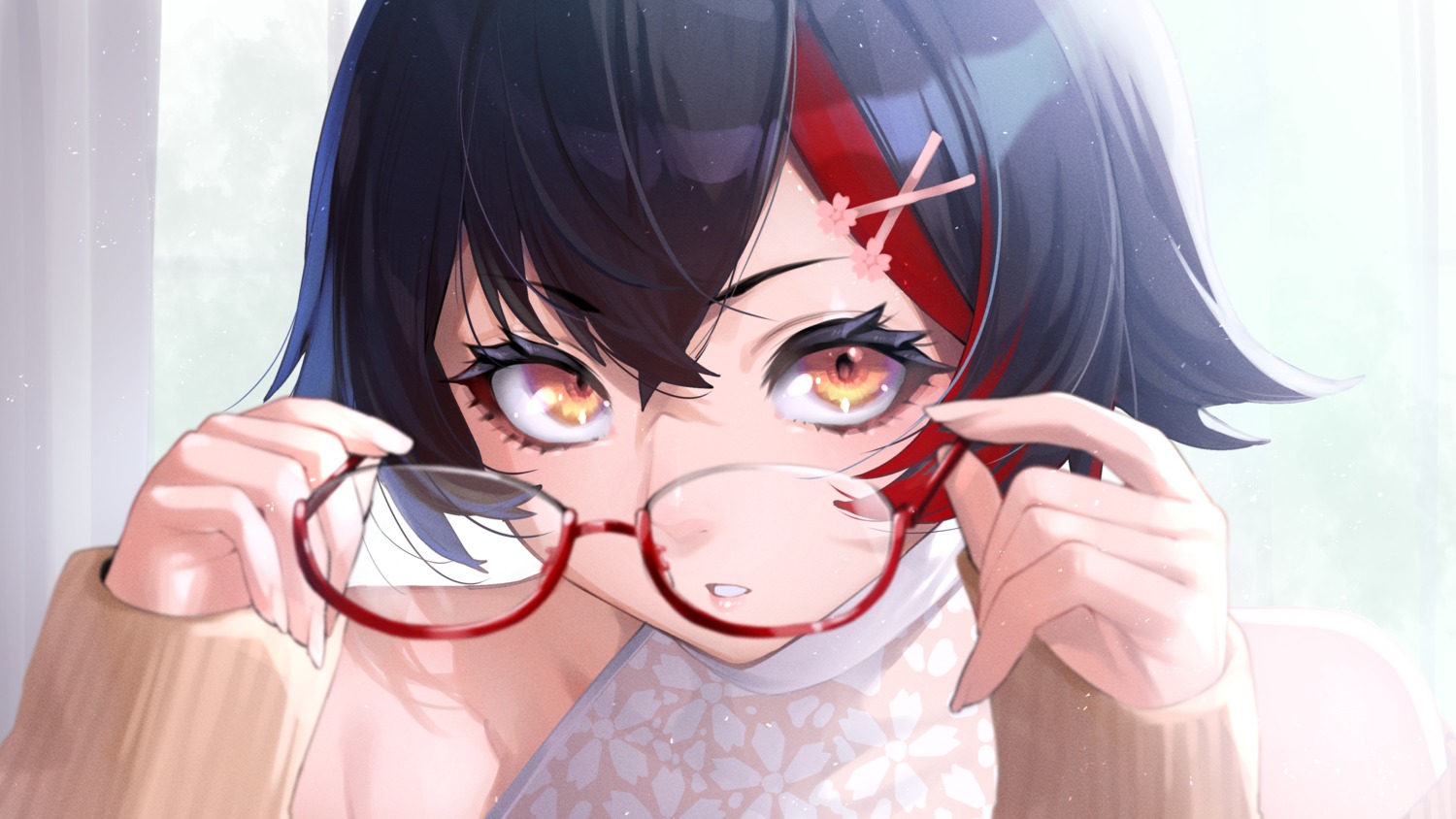 hololive, hololive_gamers, megane, mikan_(chipstar182), ookami_mio