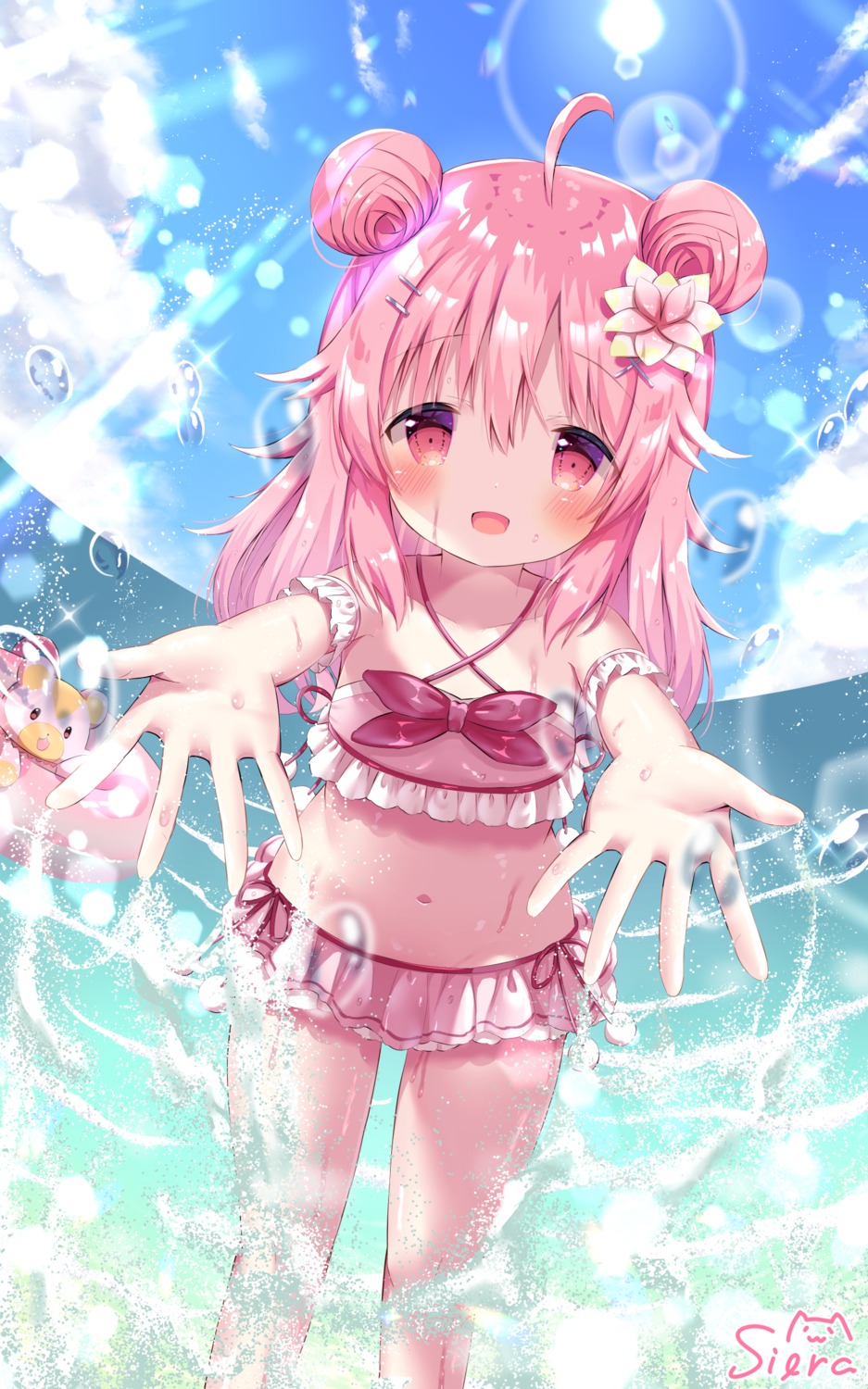 bikini, curcuma_(flower_knight_girl), flower_knight_girl, siera_(sieracitrus), swimsuits