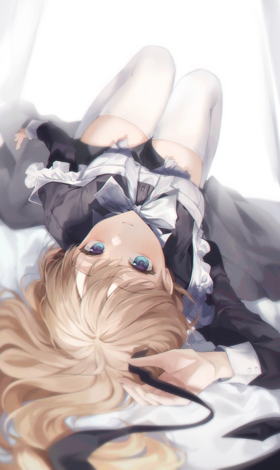duyu, maid, thighhighs