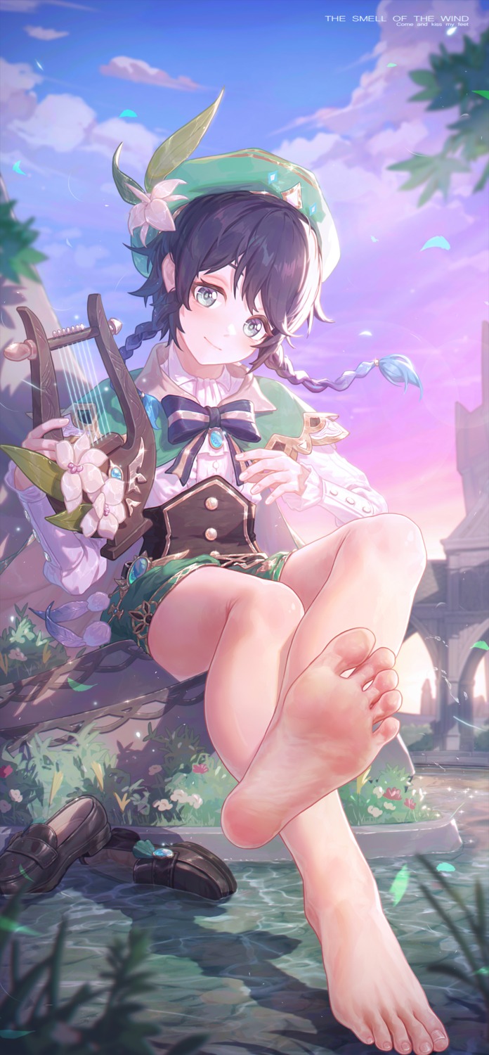 feet, genshin_impact, icecake, male, venti