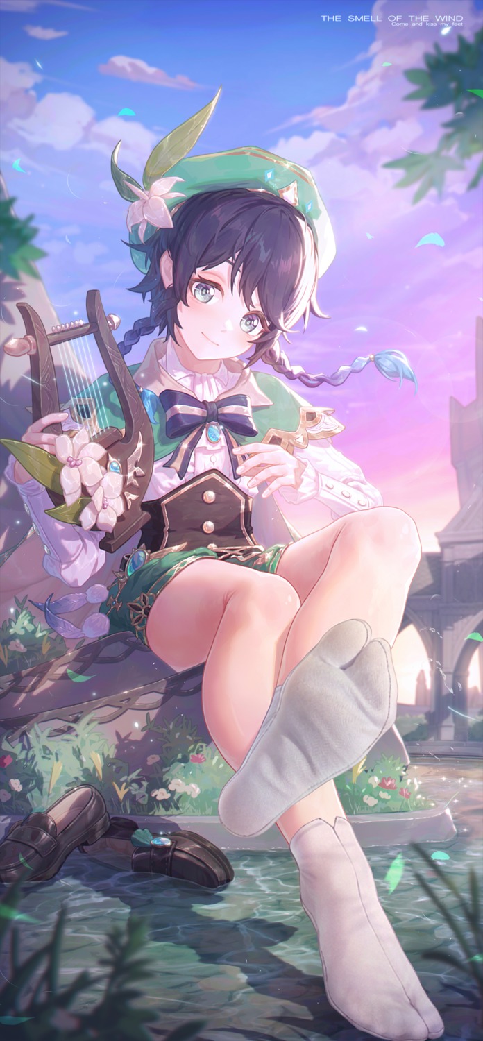 feet, genshin_impact, icecake, male, venti