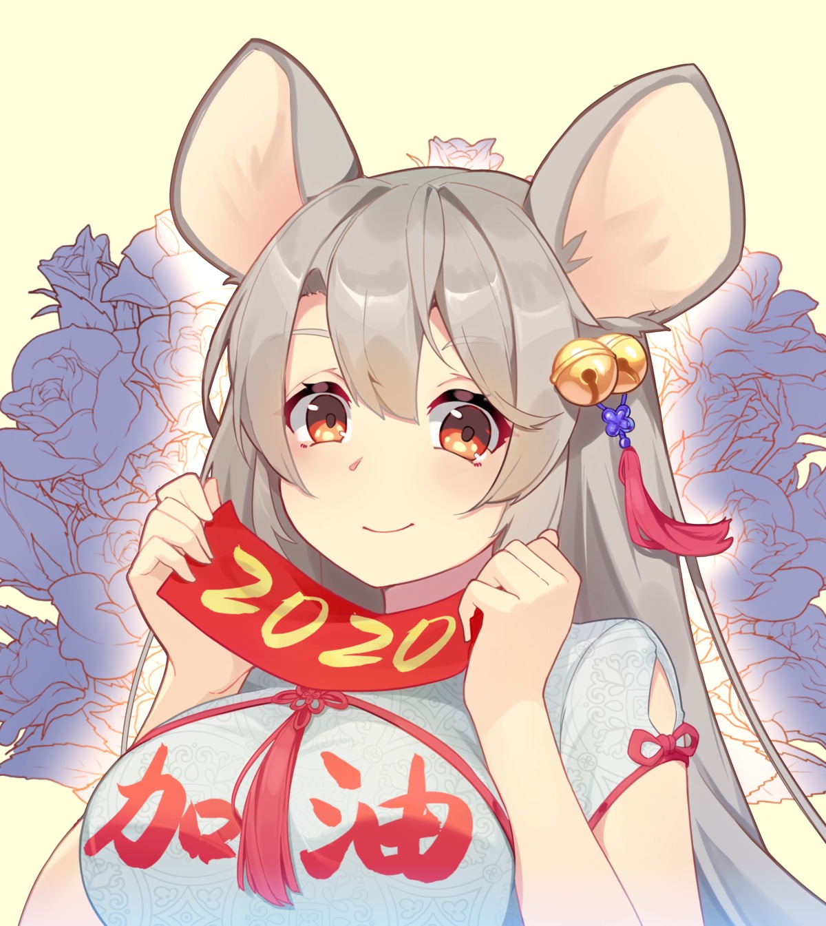 animal_ears, asian_clothes, muji_(majunduo)