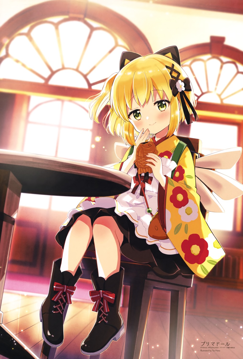 animal_ears, gekka_(prima_doll), hara_yui, maid, nekomimi, prima_doll, wa_maid, wings