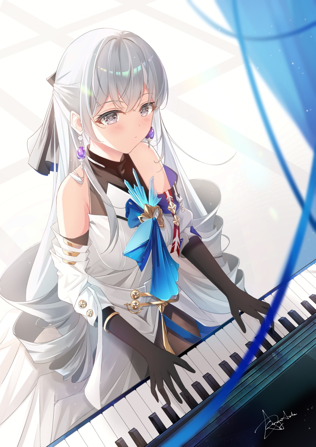 benghuai_xueyuan, bronya_rand, dress, honkai:_star_rail, pantyhose, starlight_crystalz