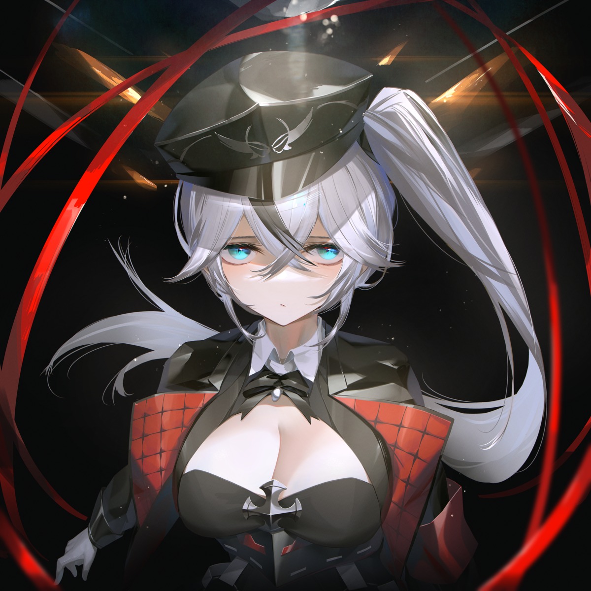 azur_lane, cleavage, ka11_ca, thueringen_(azur_lane), uniform