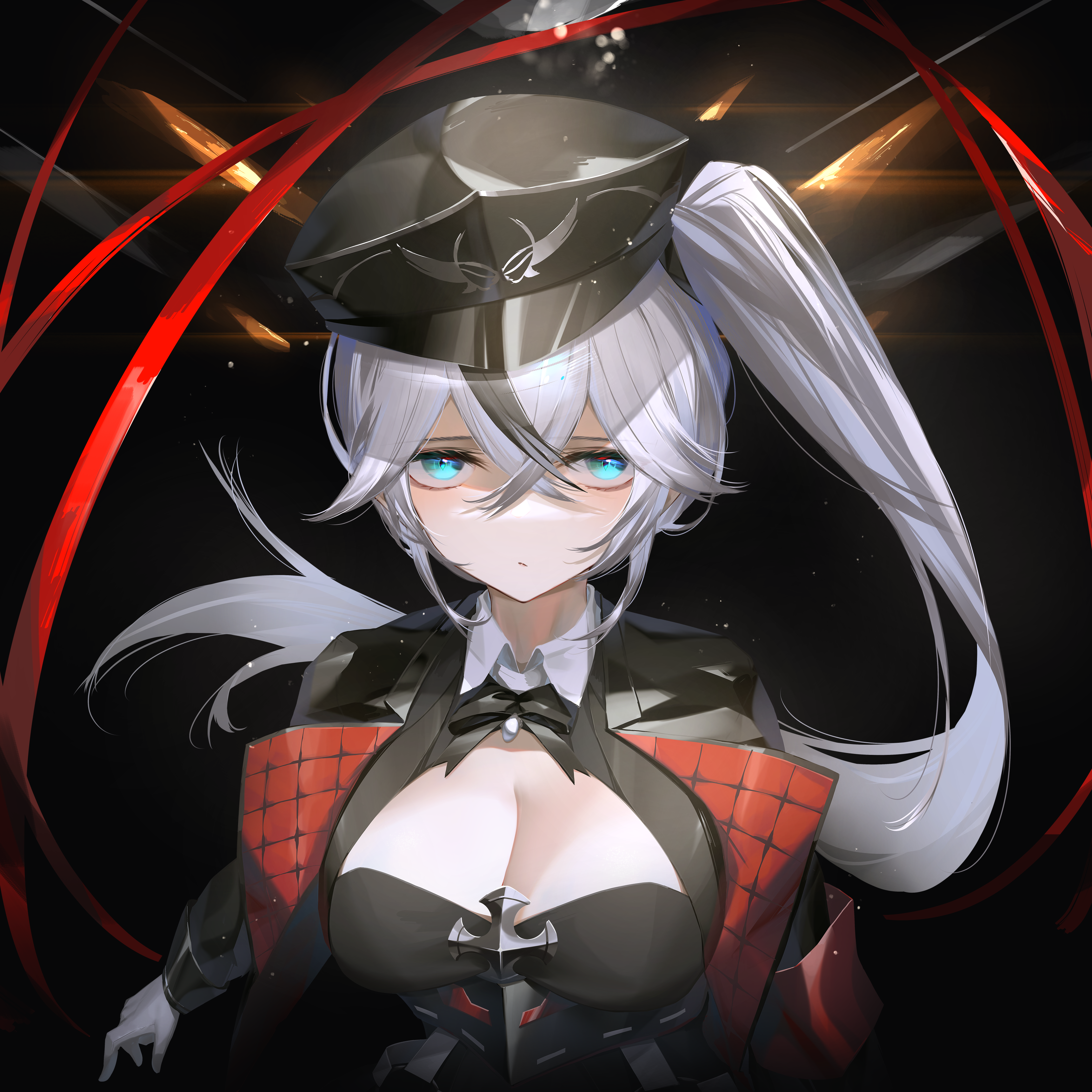 azur_lane, cleavage, ka11_ca, thueringen_(azur_lane), uniform