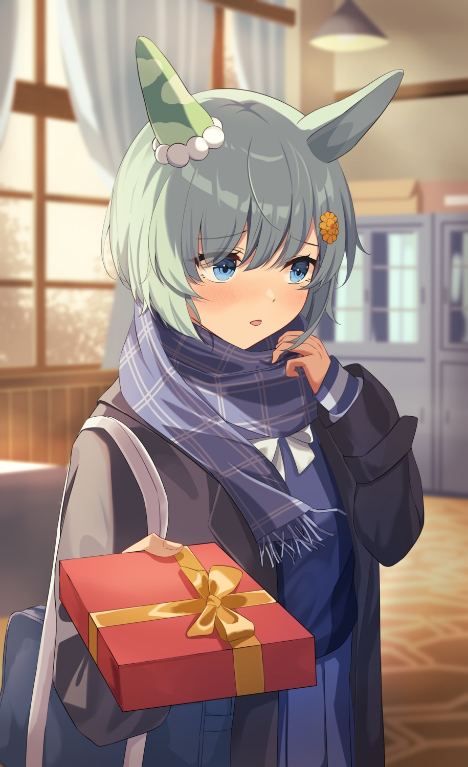 animal_ears, cathy_idx, seifuku, seiun_sky_(umamusume), uma_musume_pretty_derby, valentine