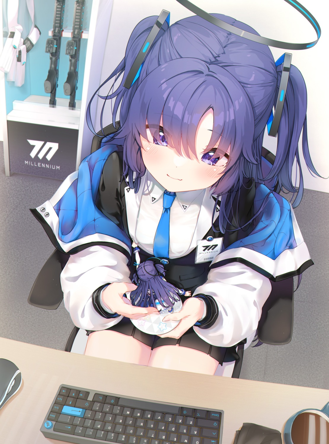 blue_archive, halo, hayase_yuuka, minase_yuki, seifuku