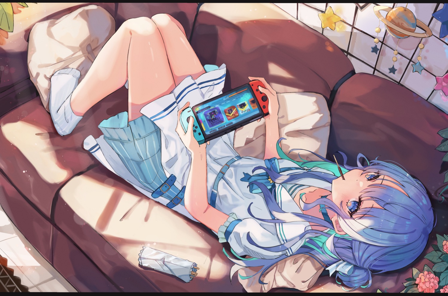 hololive, hoshimachi_suisei, miakiuehashi, seifuku