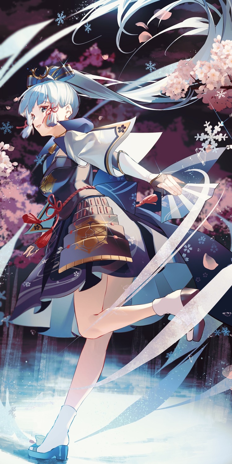 armor, genshin_impact, japanese_clothes, kamisato_ayaka, karonaru