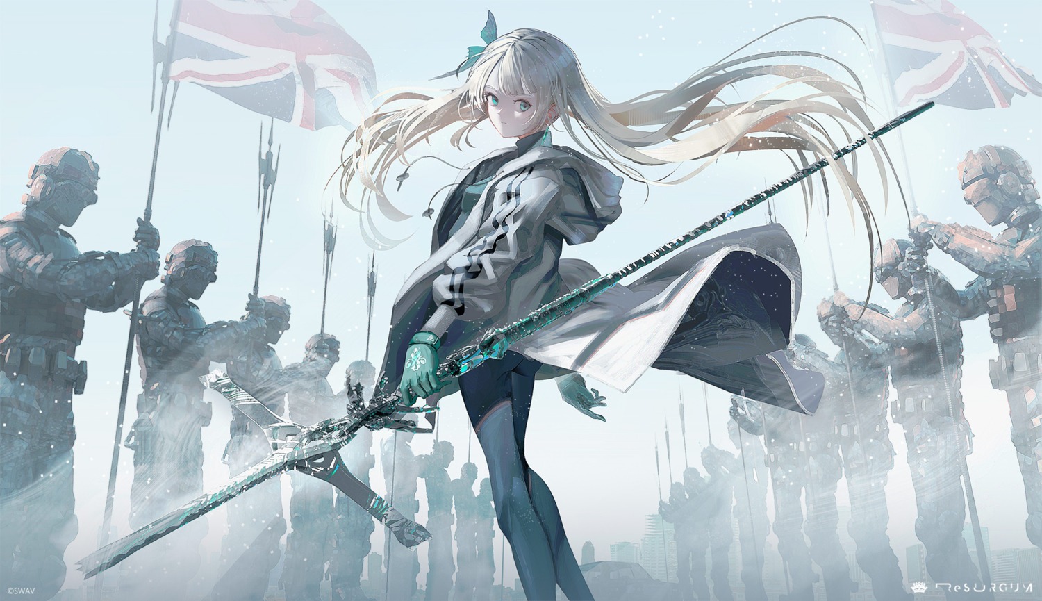 bodysuit, swav, sword, uniform