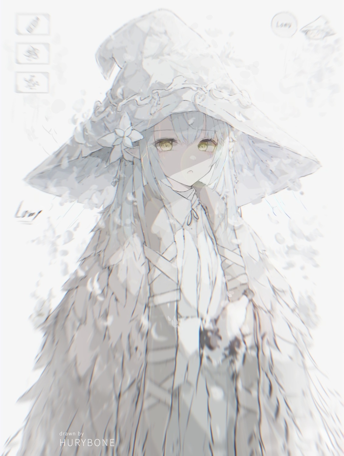 elf, hololive, hurybone, pointy_ears, witch, yukihana_lamy