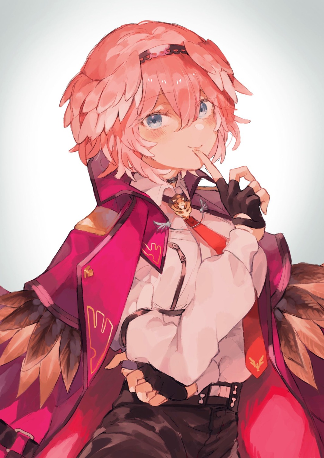 hololive, kumono_nnn, takane_lui, uniform, wings