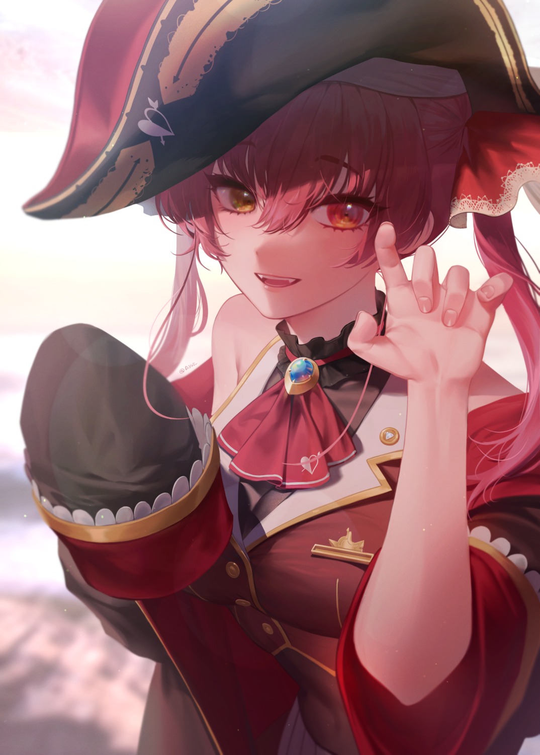 handot_(d_yot_), heterochromia, hololive, houshou_marine, pirate