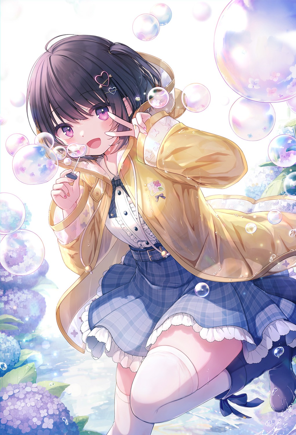 emori_miku_project, kon_hoshiro, thighhighs
