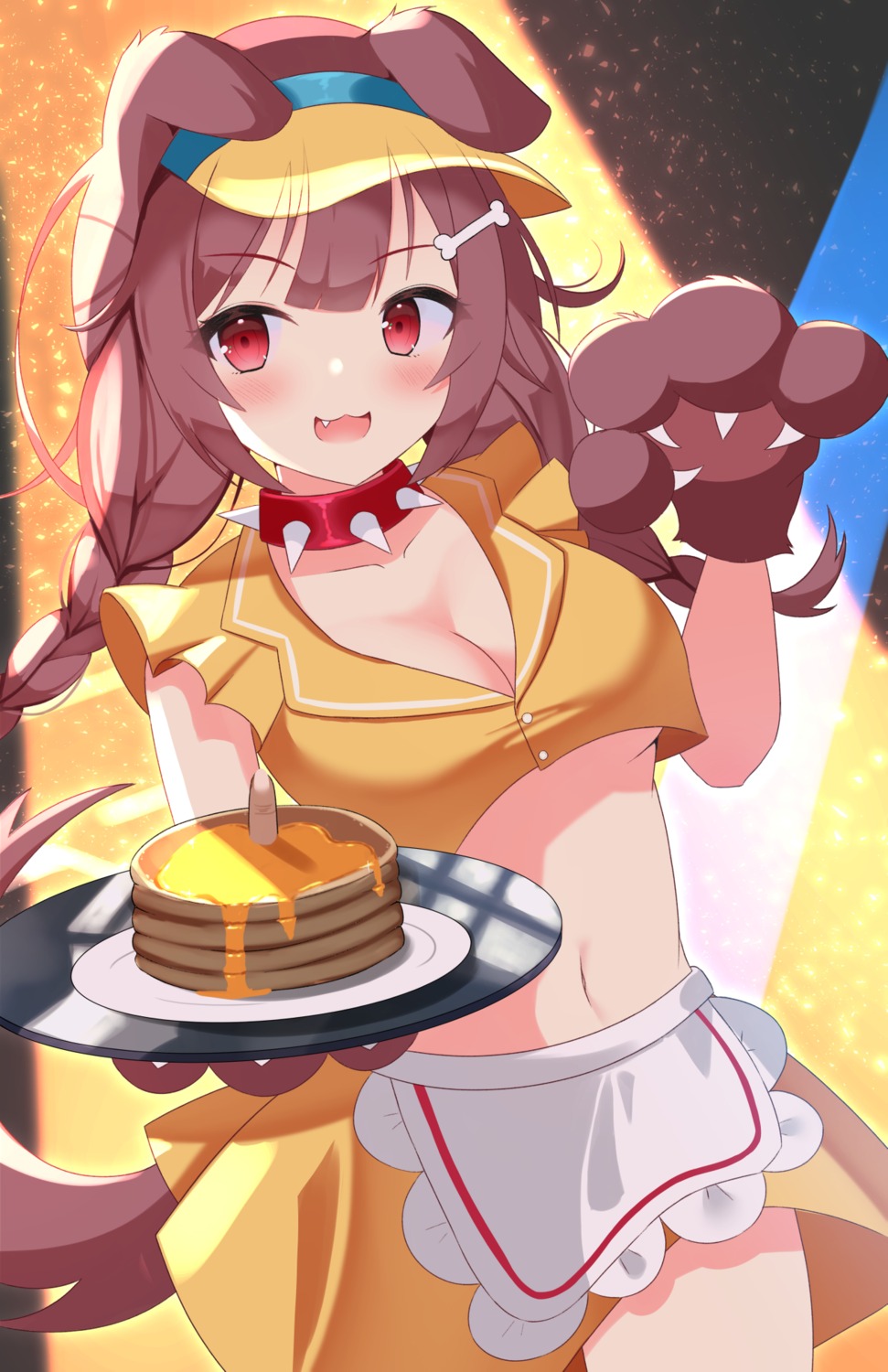 animal_ears, cleavage, hololive, hololive_gamers, inugami_korone, inumimi, kawaiipony2, tail