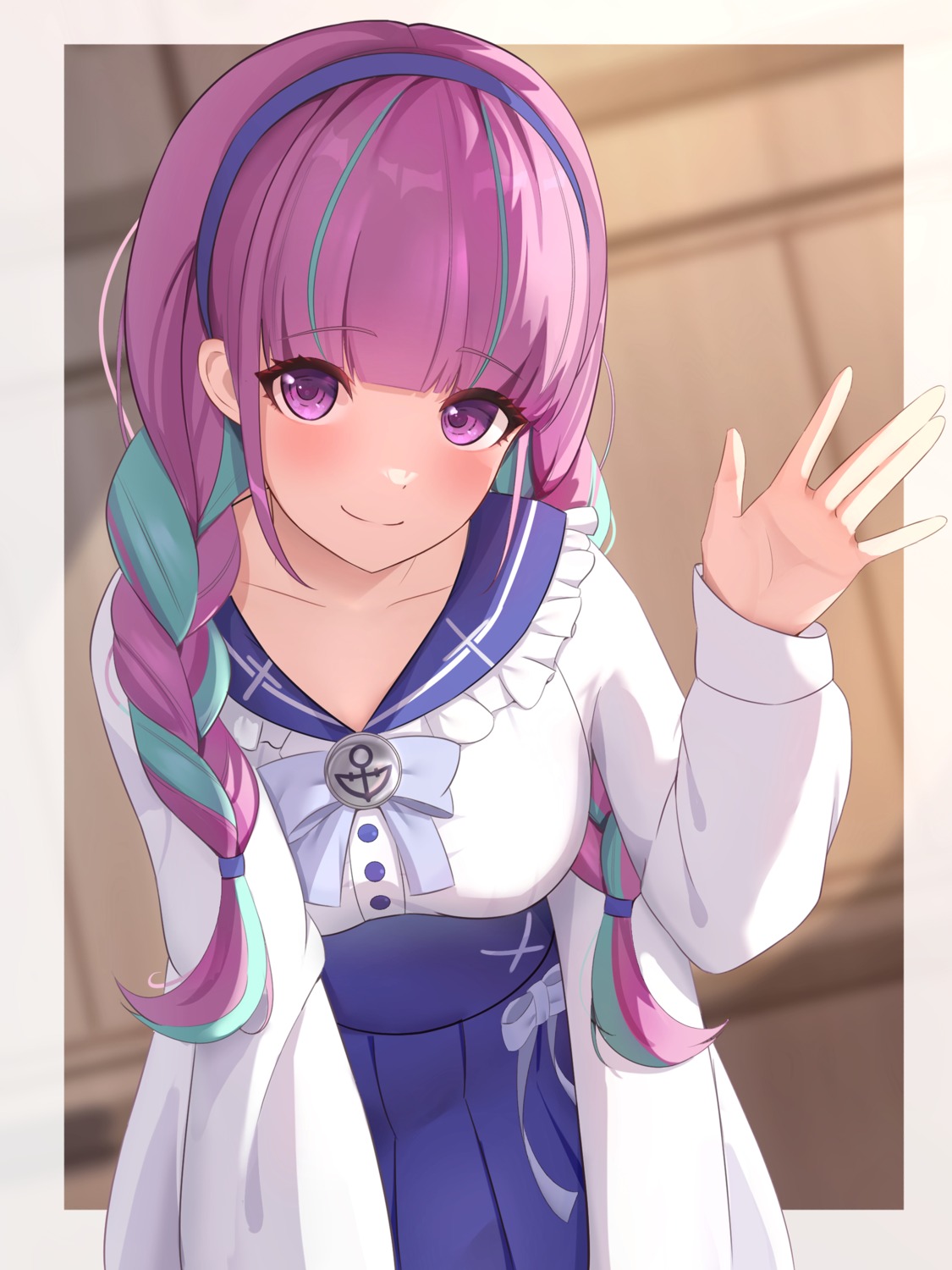 hololive, minato_aqua, seifuku, tokutokenzen