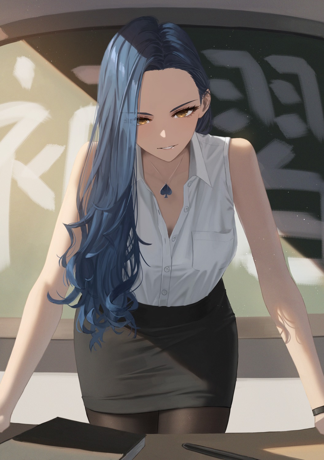 dress_shirt, hara_kenshi, kimishima_touka, pantyhose