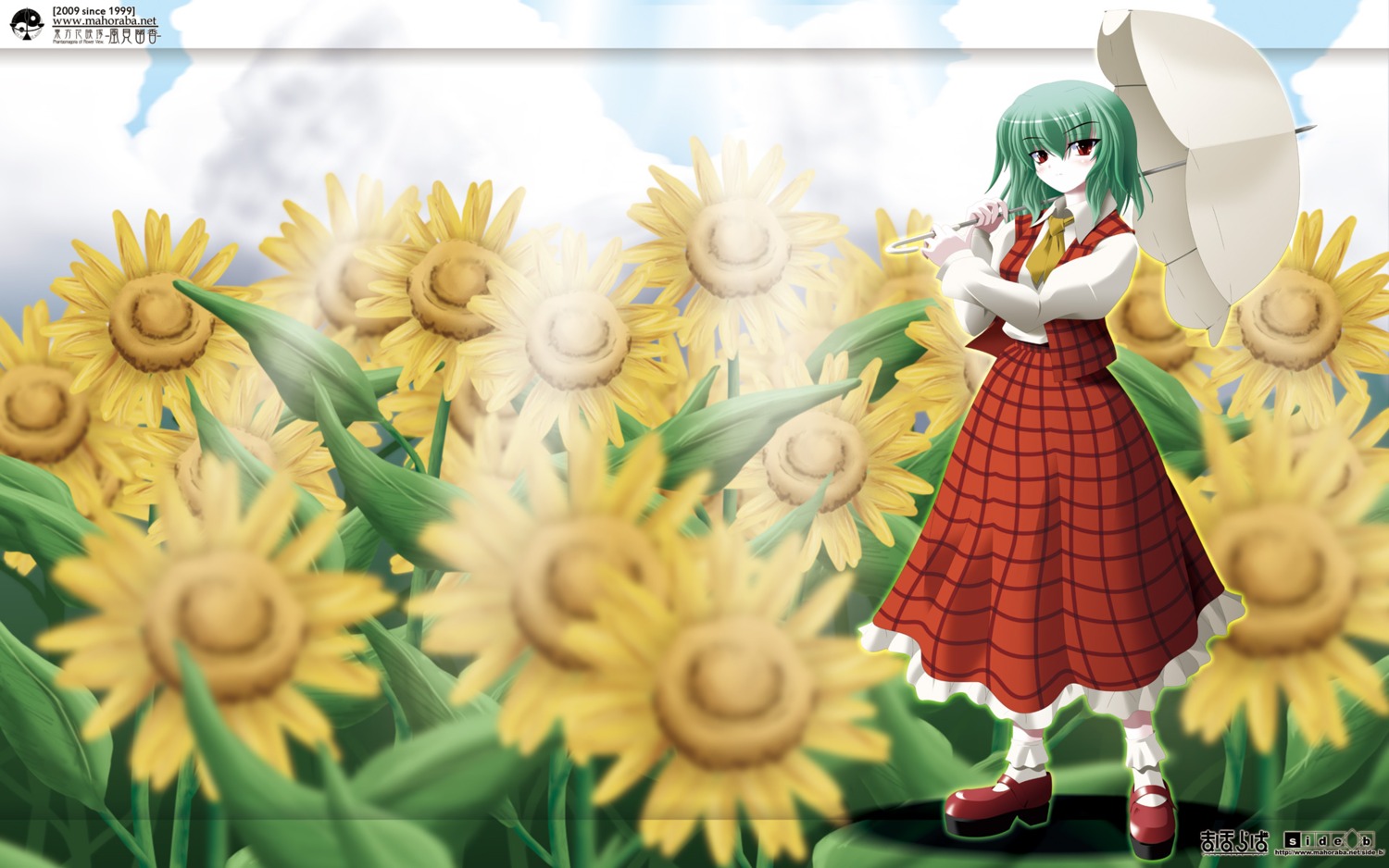 kazami_yuuka, side_b, touhou, wallpaper