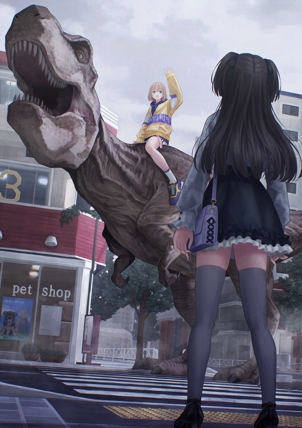 3mptydays, mayuzumi_fuyuko, serizawa_asahi, the_idolm@ster, the_idolm@ster_shiny_colors, thighhighs