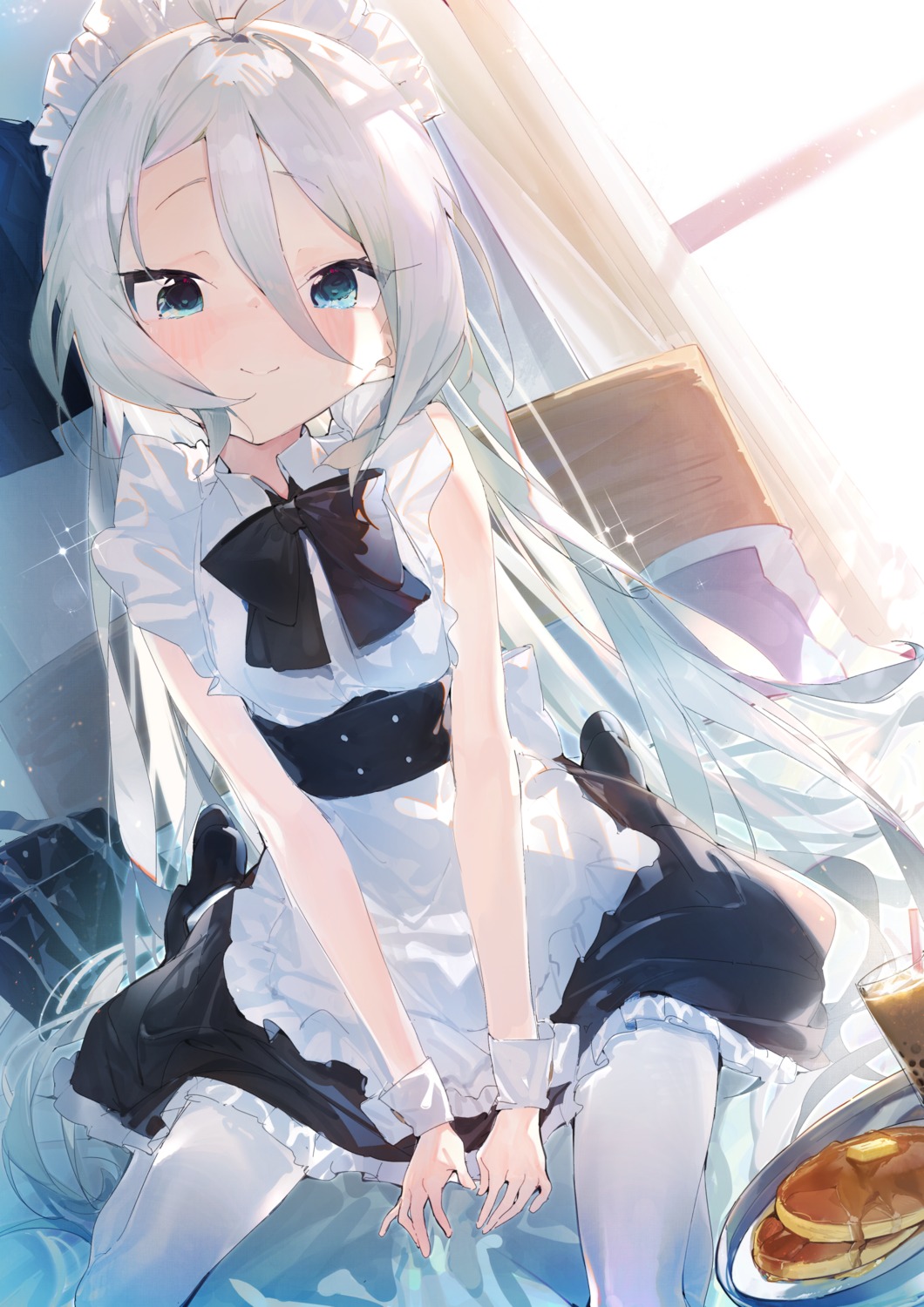 aida_(chinhung0612), kokkoro, maid, natsume_kokoro, pantyhose, princess_connect!, princess_connect!_re:dive