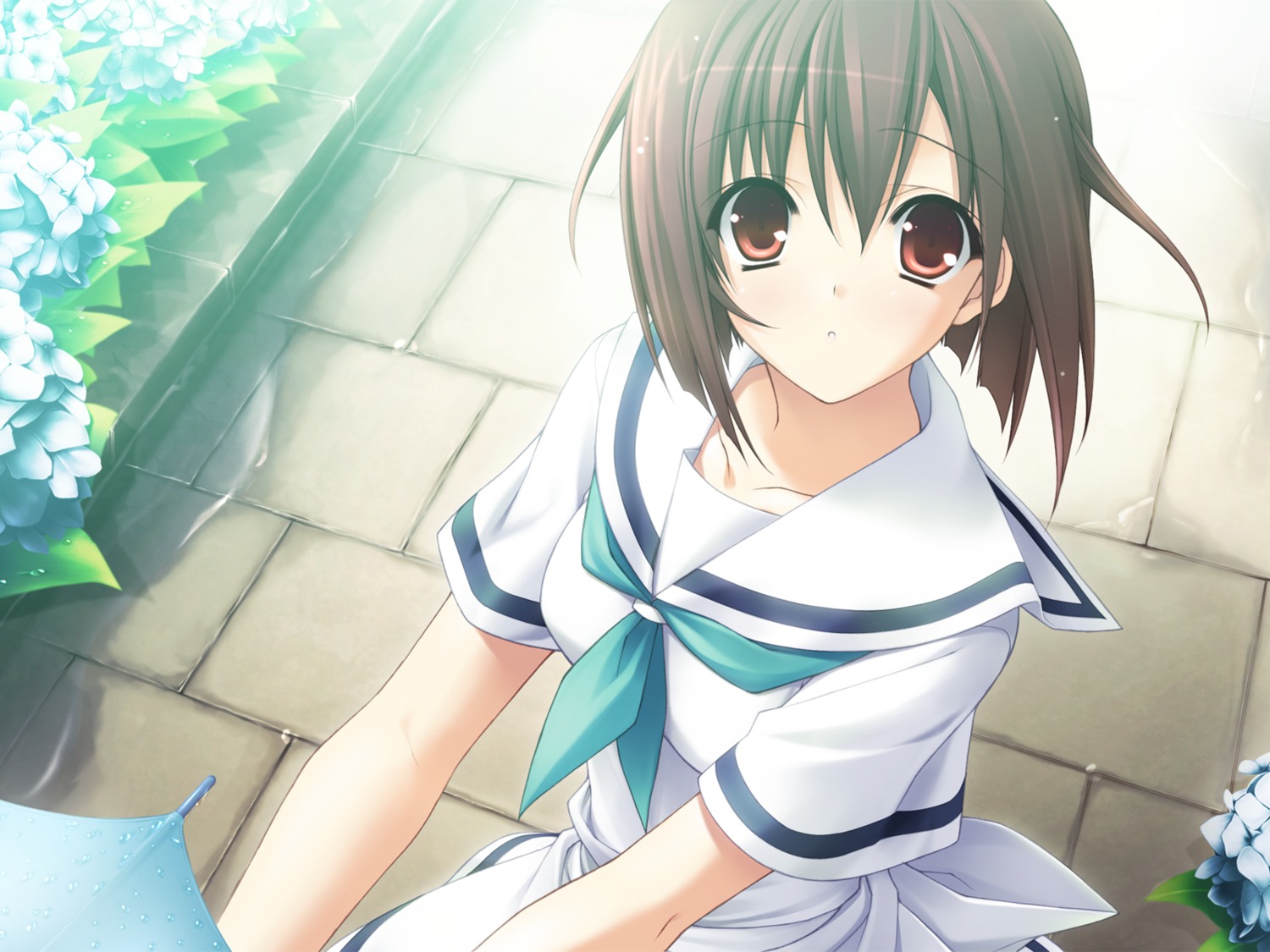 amesarasa, cuffs, kumihama_mitsuha, seifuku, suzuhira_hiro, wallpaper