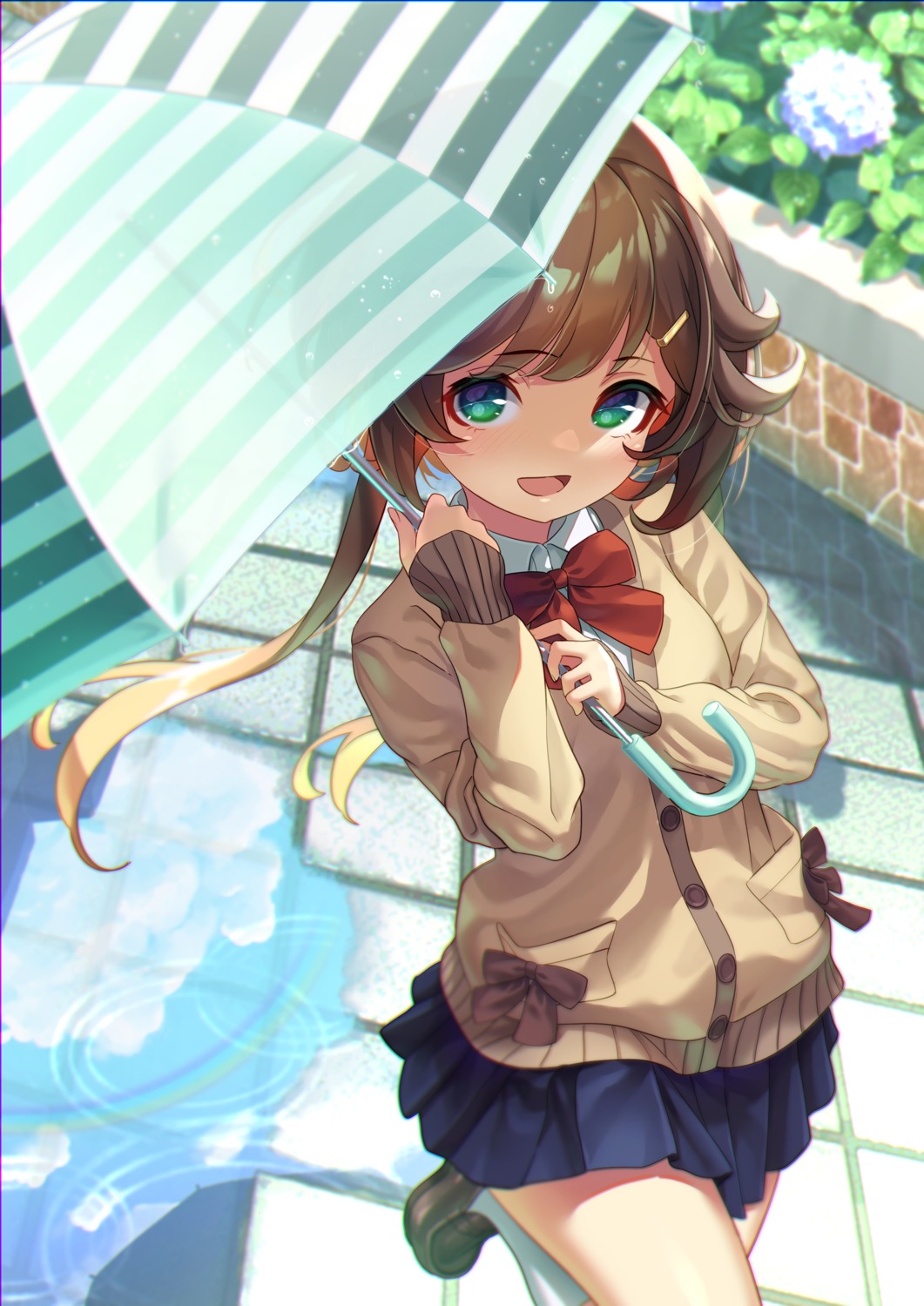seifuku, sweater, umbrella, yoko-ya_manjirou