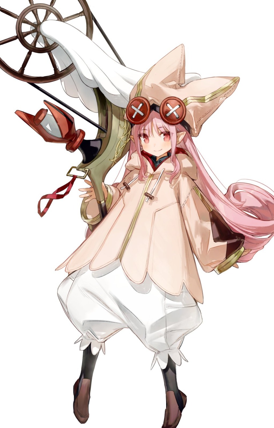 bloomers, chocoan, fate/grand_order, habetrot_(fate), pointy_ears, weapon