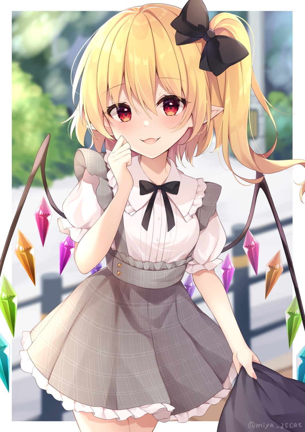 flandre_scarlet, miy@, pointy_ears, touhou, wings