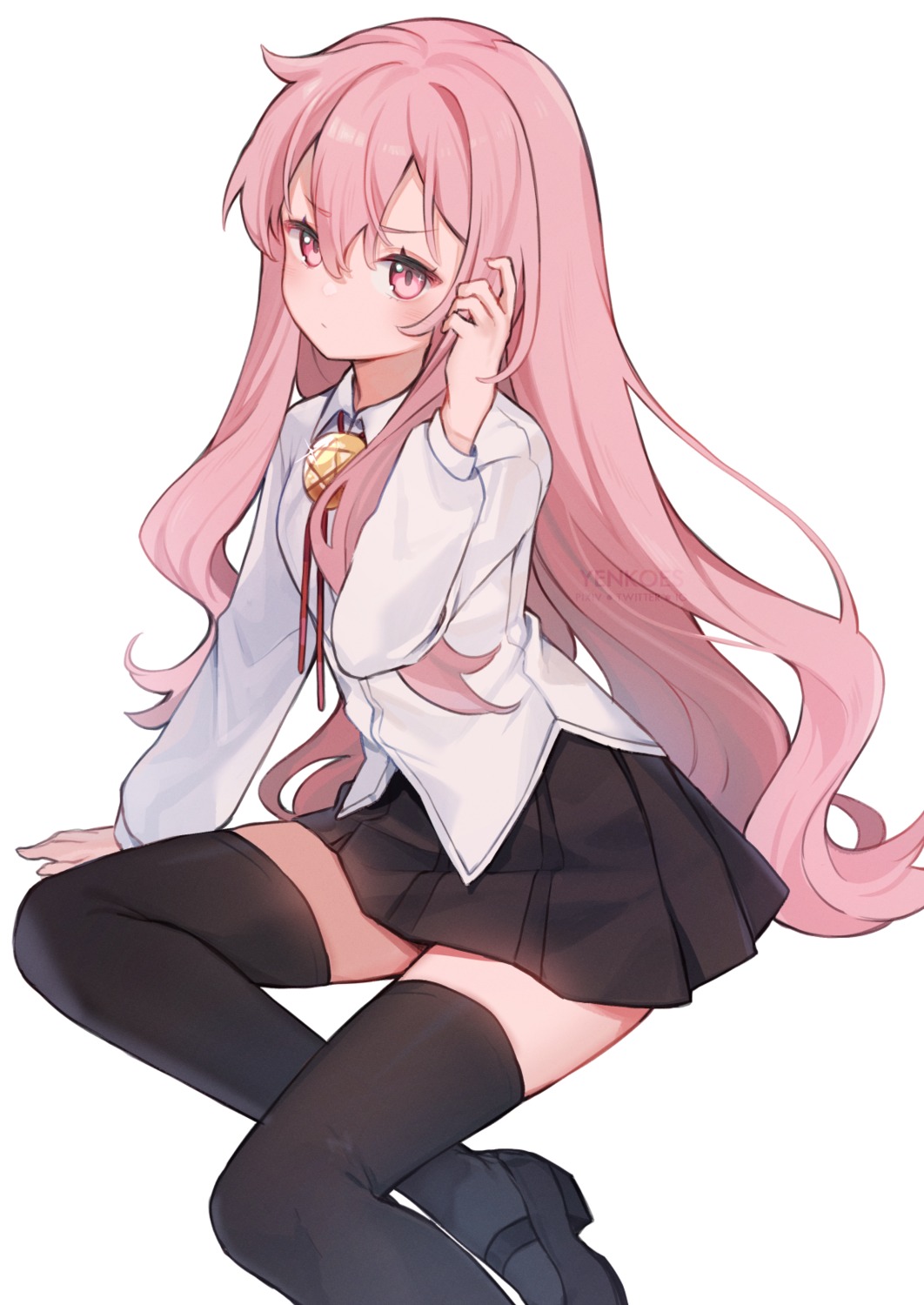louise_francoise_le_blanc_de_la_valliere, seifuku, thighhighs, yenkoes, zero_no_tsukaima