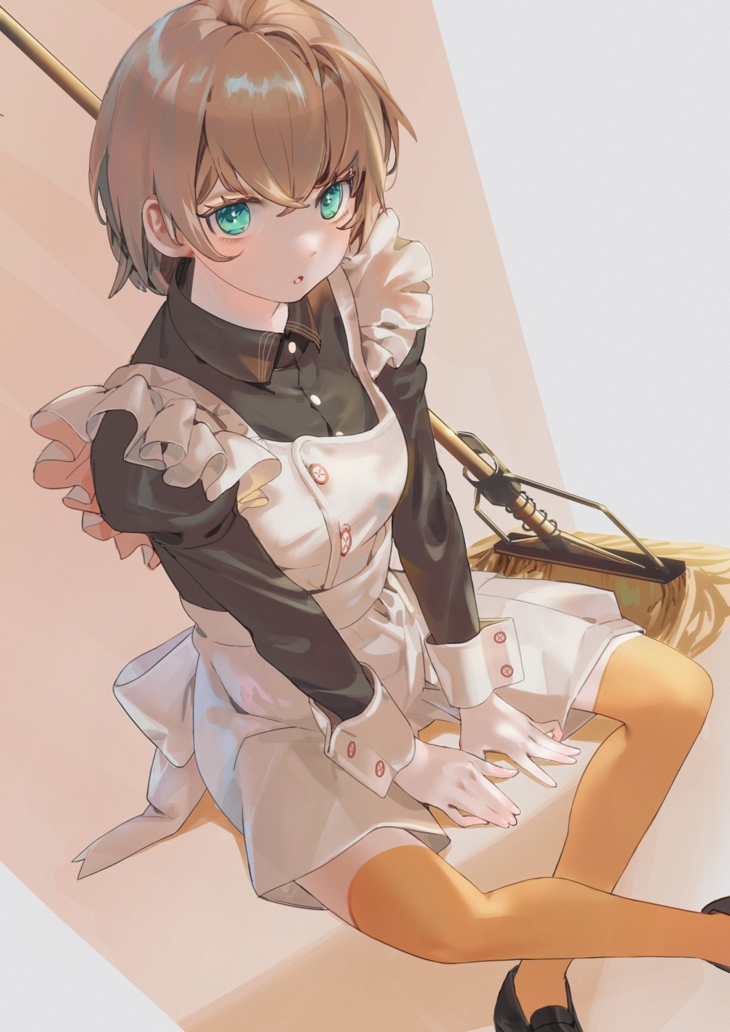 maid, nik_ibi, thighhighs