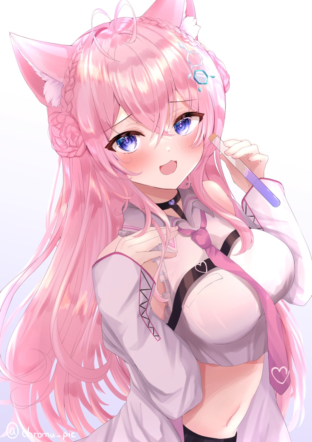 animal_ears, hakui_koyori, hololive, shirakumo_kuromu