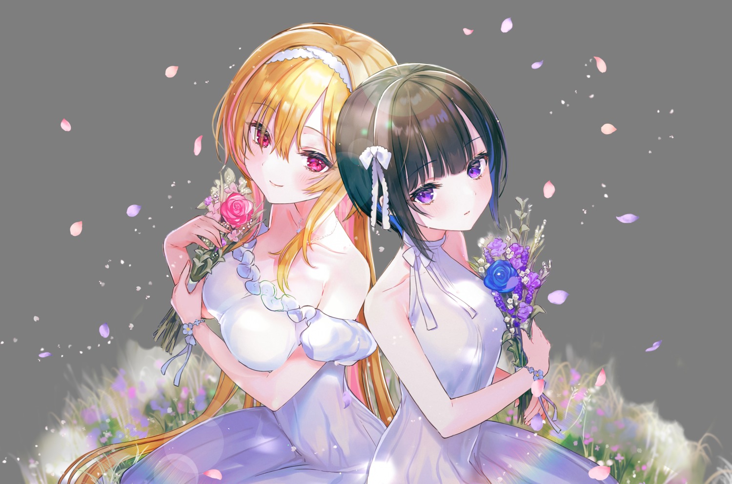 cleavage, dress, kurosaki_chitose, nekoyashiki_pushio, shirayuki_chiyo, the_idolm@ster, the_idolm@ster_cinderella_girls, transparent_png