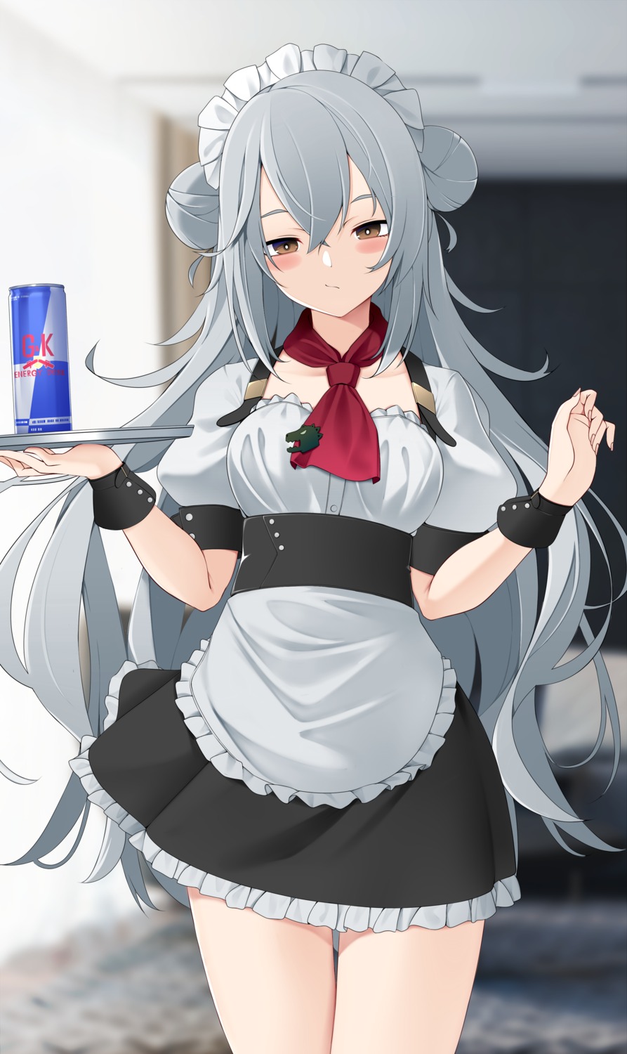 g11_(girls_frontline), girls_frontline, maid, waitress, z.taiga