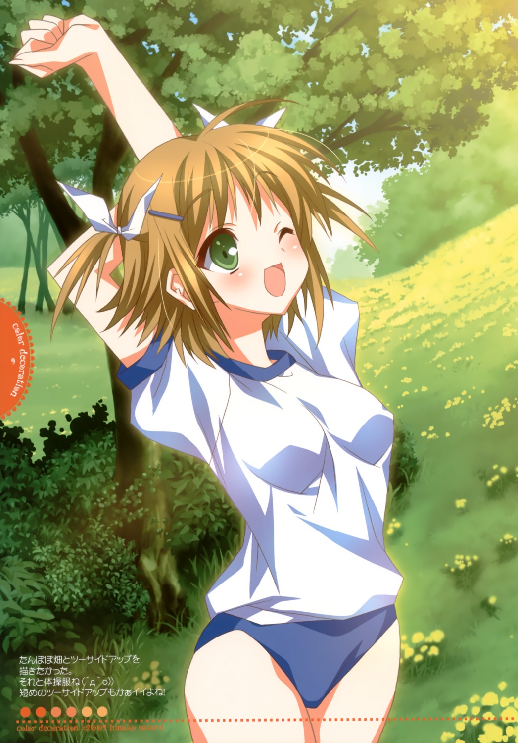 gym_uniform, liz, satomi_hinako