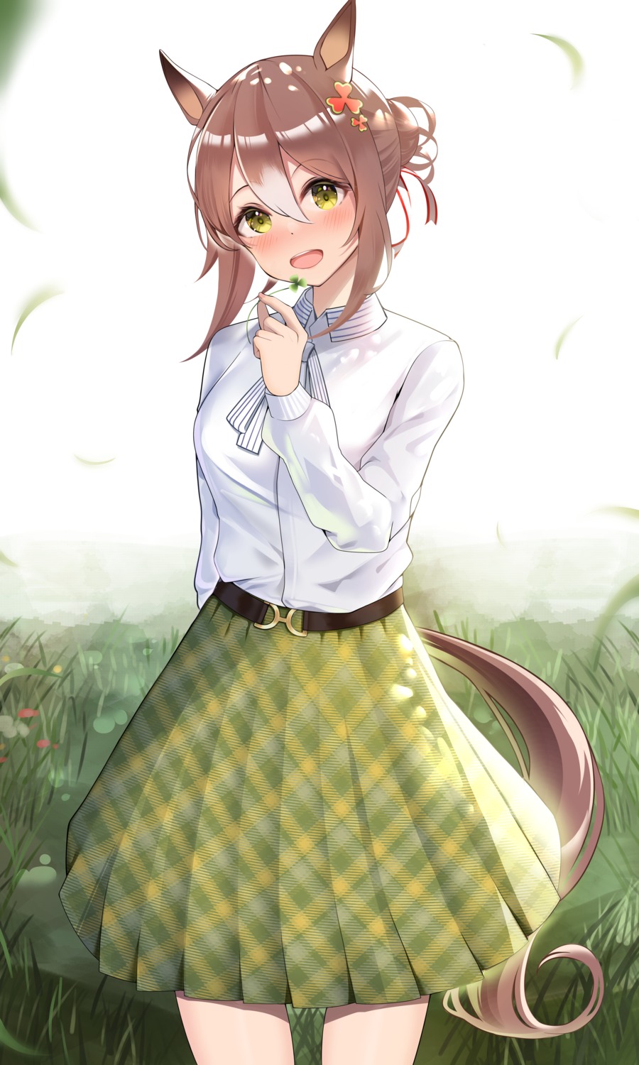 animal_ears, fine_motion_(umamusume), kaku_yone, tail, uma_musume_pretty_derby
