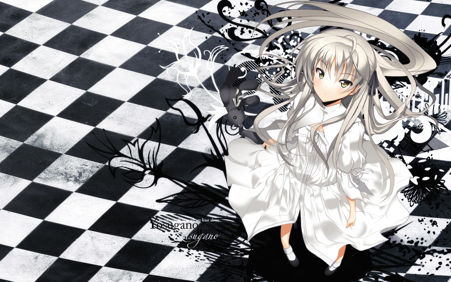 ch@r, dress, hiiragi_ryou, kasugano_sora, wallpaper, yosuga_no_sora