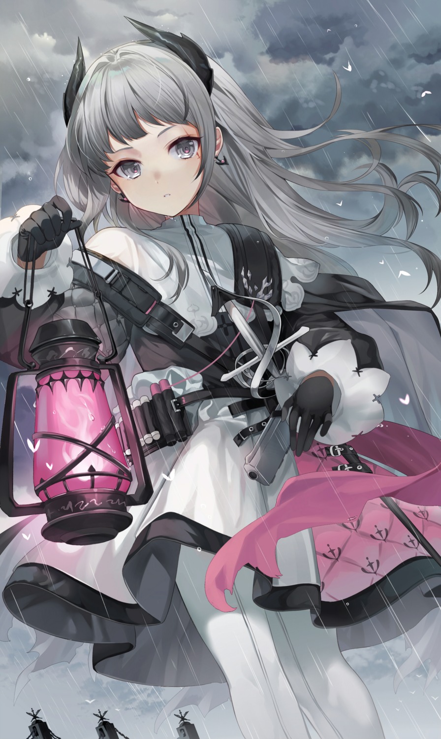 arknights, gun, ion_(on01e), irene_(arknights), pantyhose, sword
