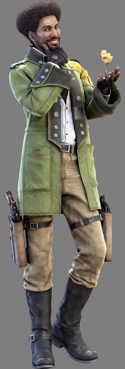 cg, chocobo, final_fantasy, final_fantasy_xiii, male, sazh_katzroy, square_enix, transparent_png