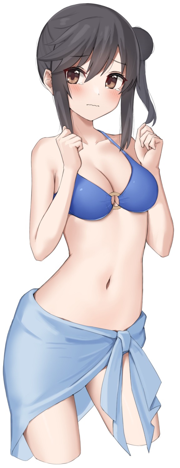 bikini, breast_hold, cleavage, ichijou_hotaru, jpeg_artifacts, kopaka_(karda_nui), non_non_biyori, swimsuits